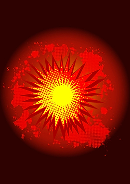 Red Cartoon Explosion
