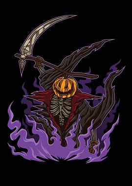 Pumpkin Grim Reaper