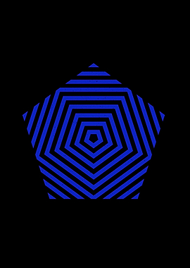 Blue pentagon