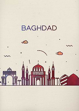 Baghdad Whimsical City Art
