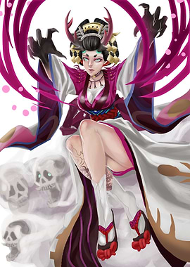 Anime Girl with Horn