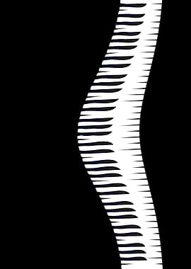 Abstract Piano Keys