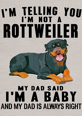 Rottweiler art funny