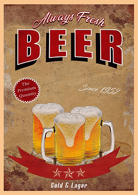 Rtro vintage BEER