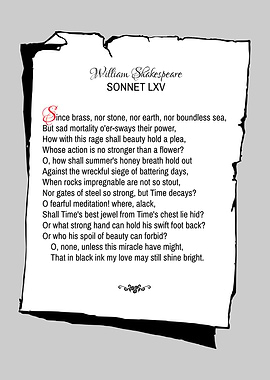 Shakespeare Sonnet 65