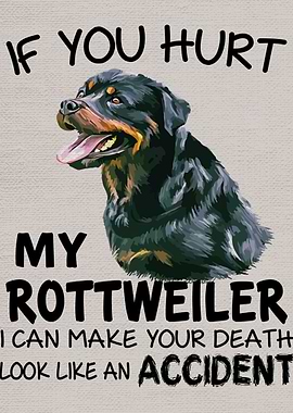 Rottweiler art funny
