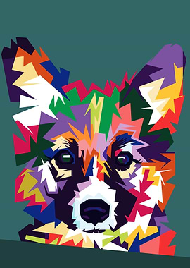 Dog Animals Wpap PopArt