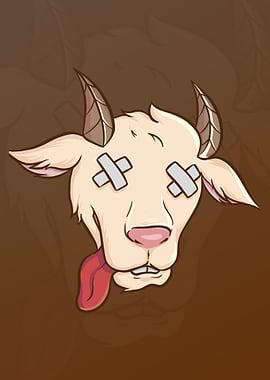 Exhausted Goat Expression