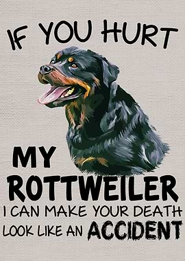 Rottweiler funny poster