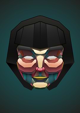 Neo cubism mask
