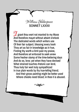 Shakespeare Sonnet 82