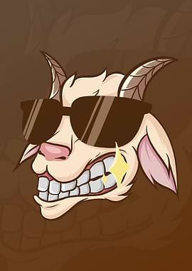Cool Goat Doodle