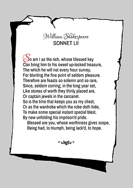 Shakespeare Sonnet 52