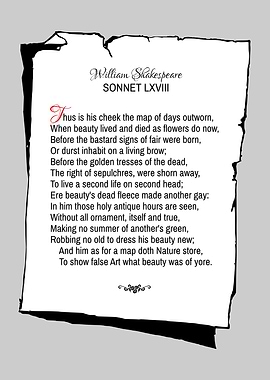 Shakespeare Sonnet 68