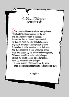 Shakespeare Sonnet 70