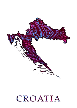 Croatia Liquid Map