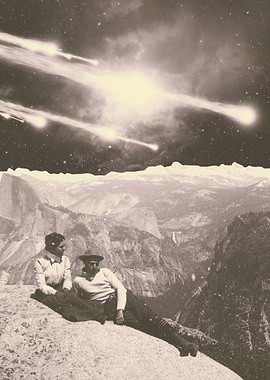 Sepia Asteroid Love Meteor