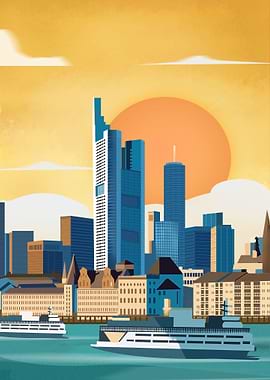 Frankfurt City Skyline