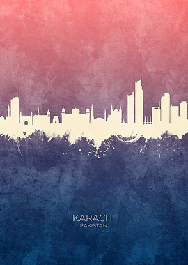 Karachi Pakistan Skyline