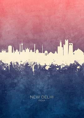 New Delhi India Skyline