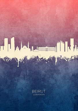 Beirut Lebanon Skyline