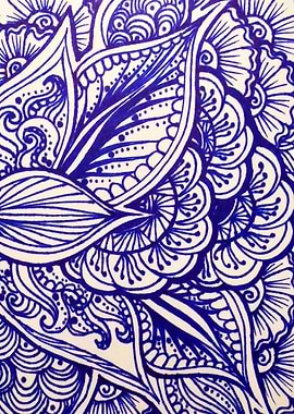 Indian Blue Ornament