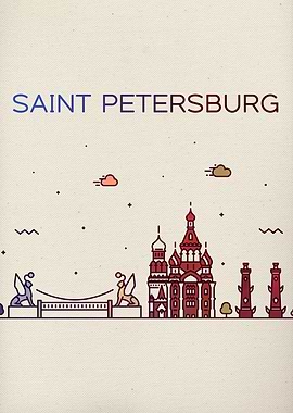Saint Petersburg Skyline
