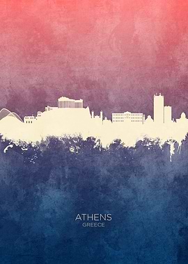 Athens Greece Skyline
