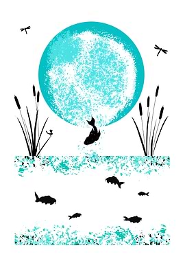 Fish and Moon