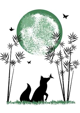 Fox and Moon