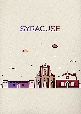 Syracuse City Skyline Art