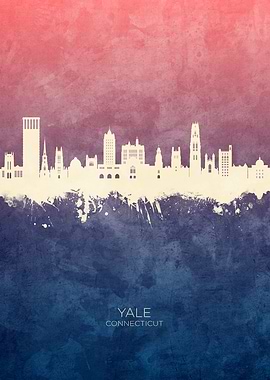 Yale Connecticut Skyline