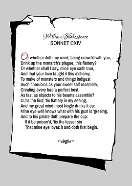 Shakespeare Sonnet 114
