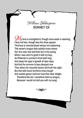 Shakespeare Sonnet 102