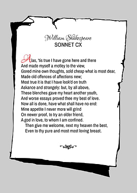 Shakespeare Sonnet 110