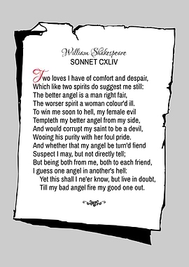 Shakespeare Sonnet 144