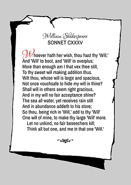 Shakespeare Sonnet 135