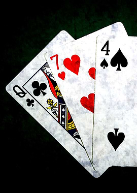 Blackjack Queen Seven Four