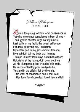 Shakespeare Sonnet 151