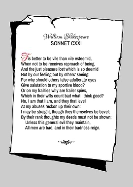 Shakespeare Sonnet 121