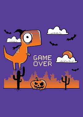 Funny Dinosaur Halloween