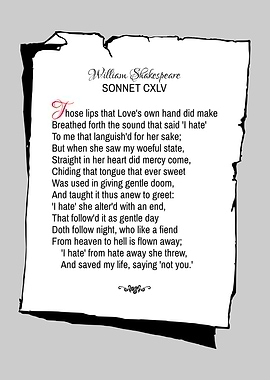 Shakespeare Sonnet 145
