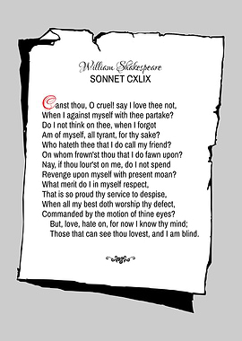 Shakespeare Sonnet 149