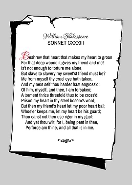 Shakespeare Sonnet 133
