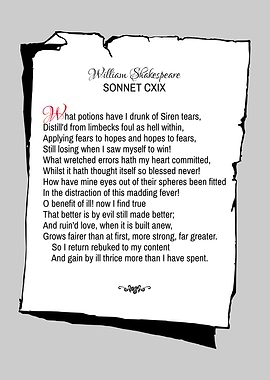 Shakespeare Sonnet 119