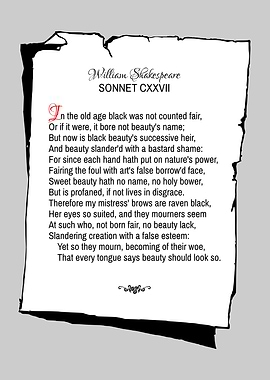 Shakespeare Sonnet 127