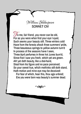 Shakespeare Sonnet 104