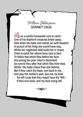 Shakespeare Sonnet 143