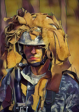 U S Army Retro Art