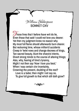 Shakespeare Sonnet 115